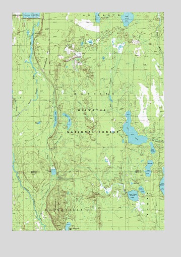 Lake Stella, MI USGS Topographic Map