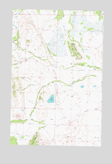Lake Theboe, MT USGS Topographic Map