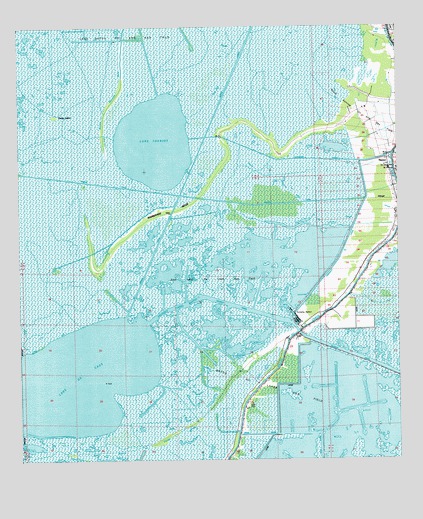Lake Theriot, LA USGS Topographic Map