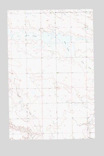 Lake Thibadeau SW, MT USGS Topographic Map
