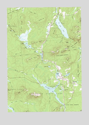 Lake Titus, NY USGS Topographic Map