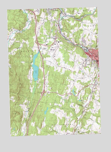 Barre West, VT USGS Topographic Map