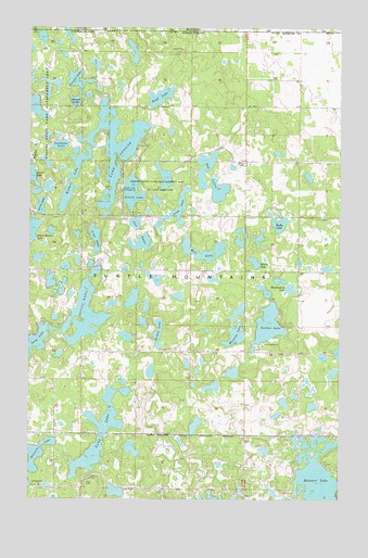 Lake Upsilon, ND USGS Topographic Map