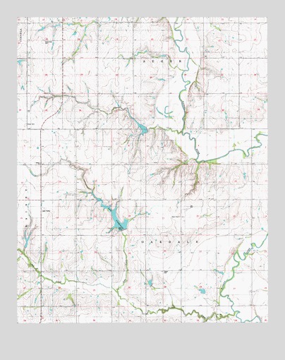 Lake Valley, OK USGS Topographic Map