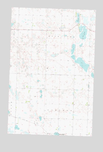 Lake Vernon, ND USGS Topographic Map