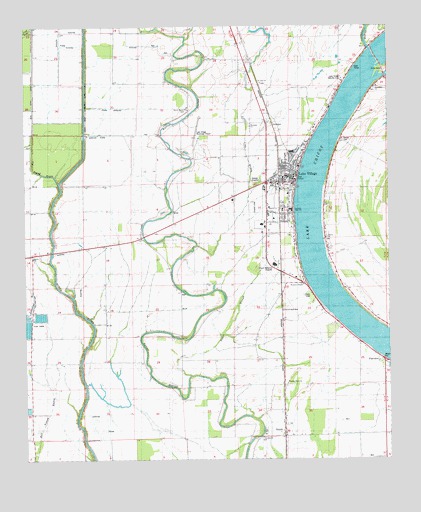 Lake Village, AR USGS Topographic Map