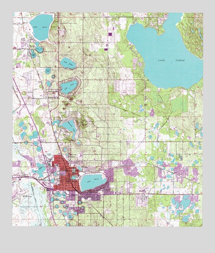Lake Wales, FL USGS Topographic Map