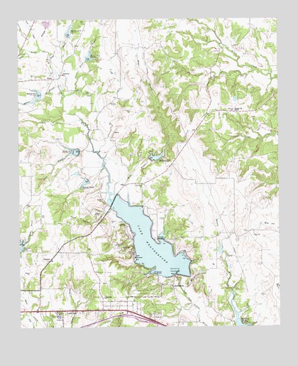 Lake Weatherford, TX USGS Topographic Map
