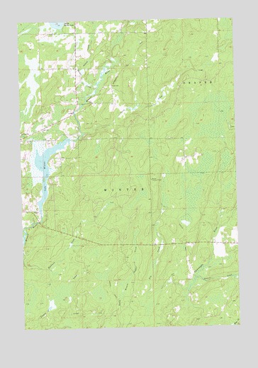 Lake Winter, WI USGS Topographic Map