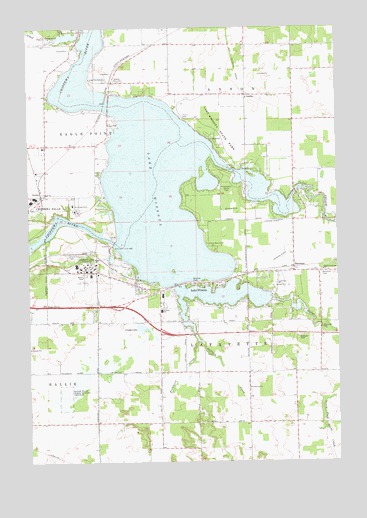 Lake Wissota, WI USGS Topographic Map