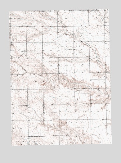 Barrel Springs Creek North, NE USGS Topographic Map