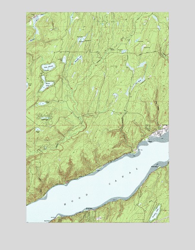 Lake Wooten, WA USGS Topographic Map