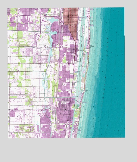 Lake Worth, FL USGS Topographic Map