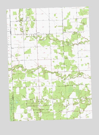 Lakefield, MI USGS Topographic Map