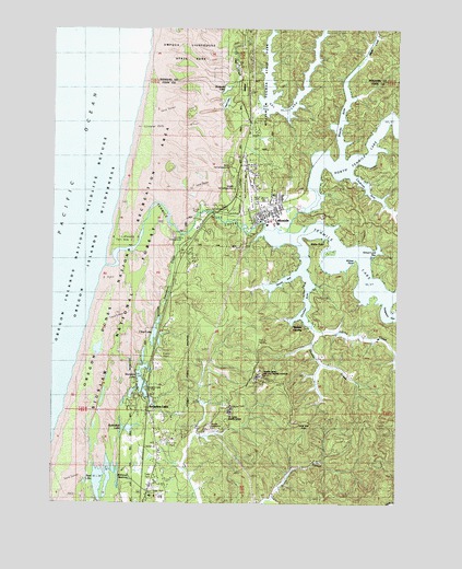 Lakeside, OR USGS Topographic Map