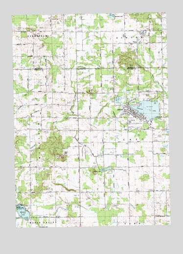 Lakeview, MI USGS Topographic Map