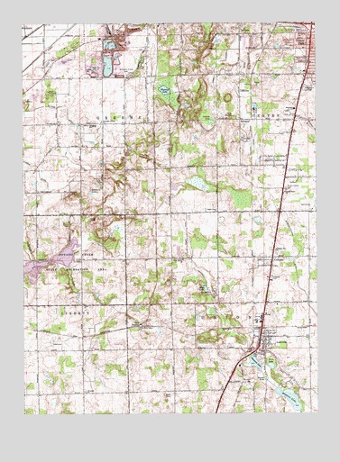 Lakeville, IN USGS Topographic Map