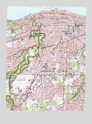 Lakewood, OH USGS Topographic Map