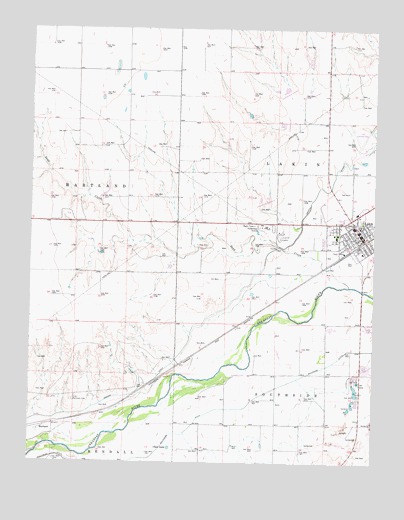 Lakin, KS USGS Topographic Map