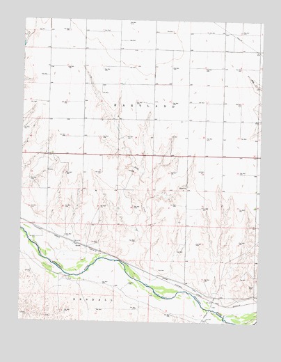 Lakin NW, KS USGS Topographic Map