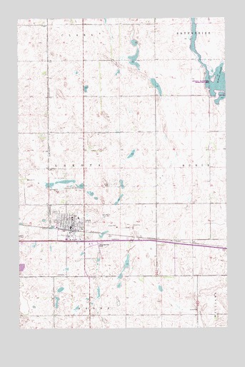 Lakota, ND USGS Topographic Map