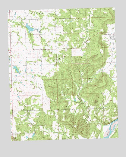Lamar, OK USGS Topographic Map