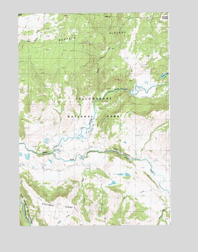 Lamar Canyon, WY USGS Topographic Map