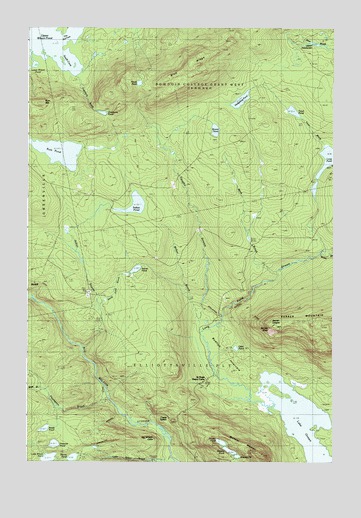 Barren Mountain West, ME USGS Topographic Map