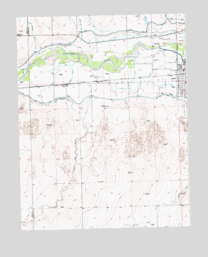 Lamar West, CO USGS Topographic Map