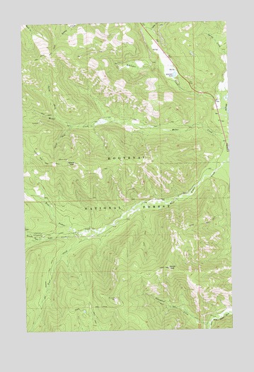 Barren Peak, MT USGS Topographic Map