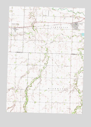 Lamberton, MN USGS Topographic Map