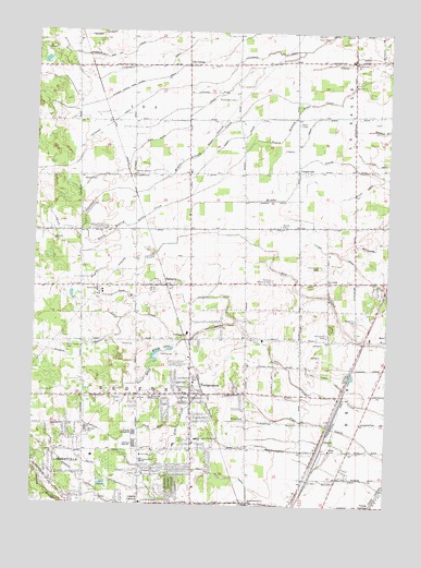 Lambertville East, MI USGS Topographic Map