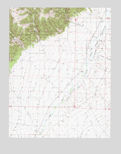 Barrett Canyon, NV USGS Topographic Map
