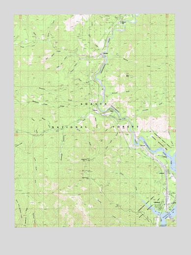 Lamoine, CA USGS Topographic Map