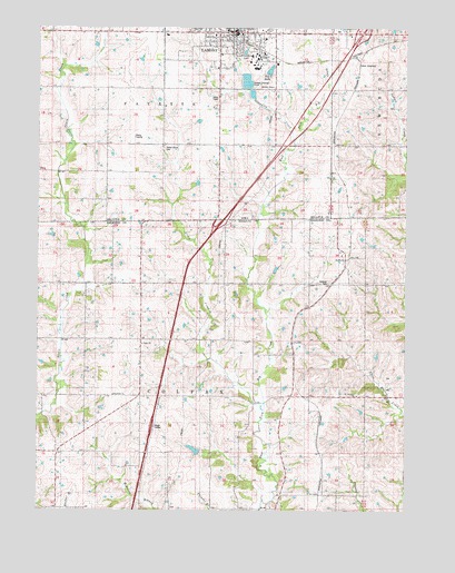 Lamoni South, IA USGS Topographic Map