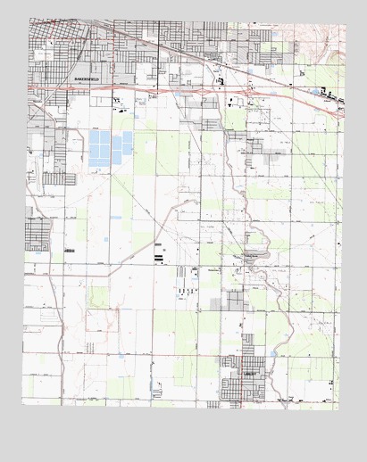 Lamont, CA USGS Topographic Map
