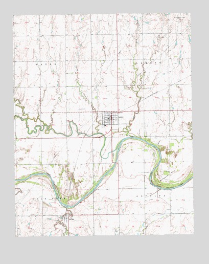Lamont, OK USGS Topographic Map