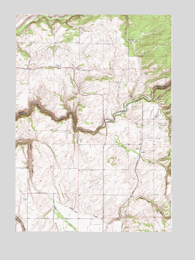 Lamont, ID USGS Topographic Map
