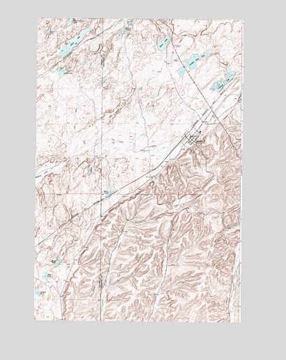 Lamont, WA USGS Topographic Map