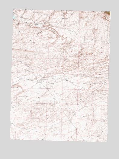 Lamont NE, WY USGS Topographic Map