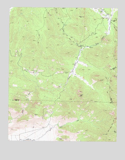 Lamont Peak, CA USGS Topographic Map