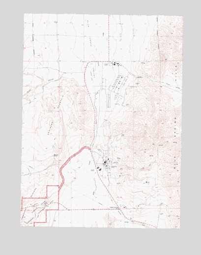 Lampo Junction, UT USGS Topographic Map