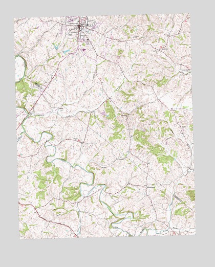 Lancaster, KY USGS Topographic Map