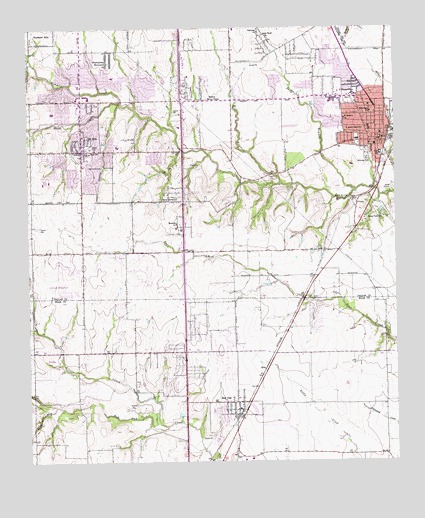 Lancaster, TX USGS Topographic Map
