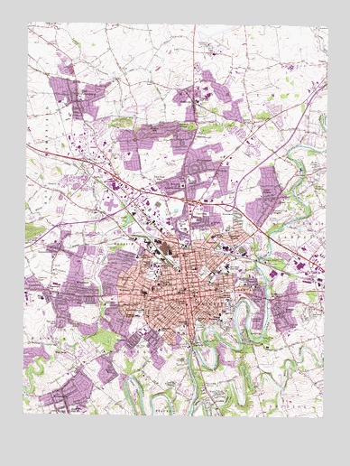 Lancaster, PA USGS Topographic Map