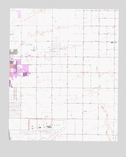 Lancaster East, CA USGS Topographic Map