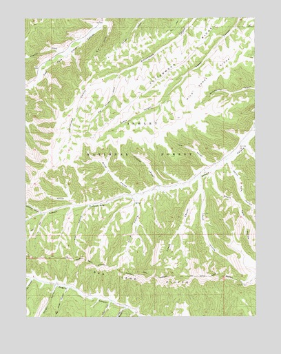 Lance Canyon, UT USGS Topographic Map