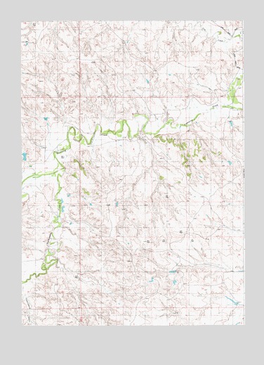 Lance Creek NW, WY USGS Topographic Map