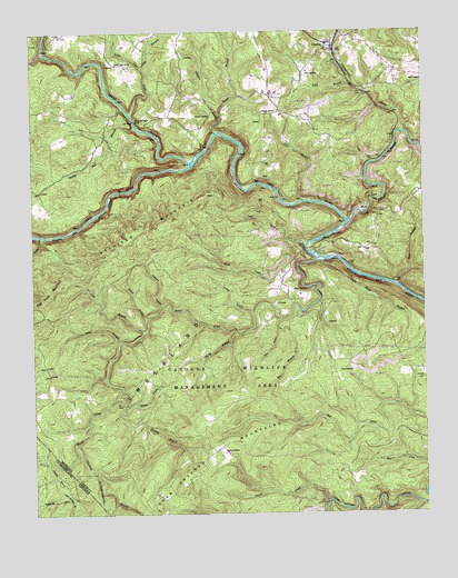 Lancing, TN USGS Topographic Map