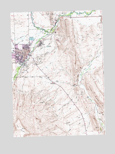 Lander, WY USGS Topographic Map